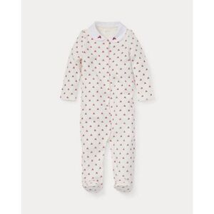 Ralph Lauren Baby Girl Reindeer Velour Coverall  6M